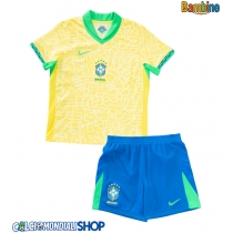 Maglie da calcio Brasile Prima Maglia Bambino Copa America 2024 Manica Corta (+ Pantaloni corti)